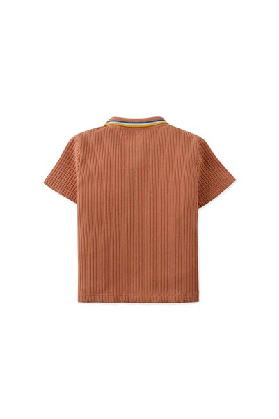 Gingersnaps Boys' Short Sleeve Polo T-Shirt with Front Buttons for Newborns