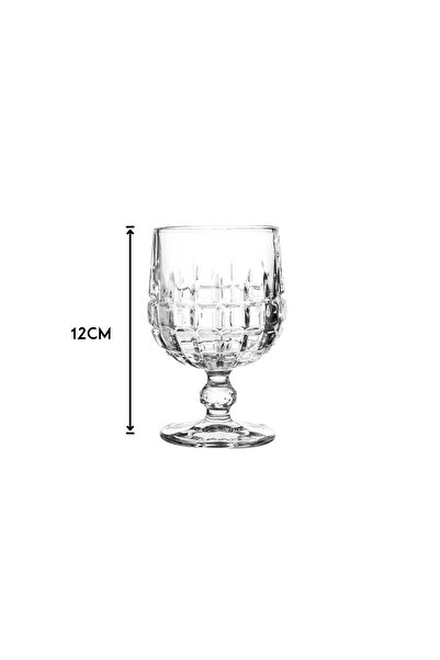 Delisoga Set of 6 clear glass juice cups 240ml
