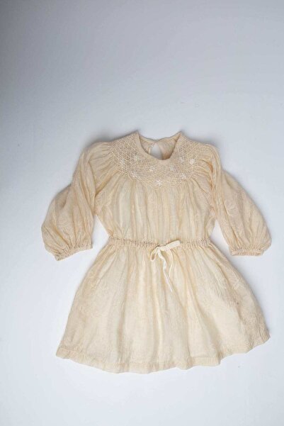 Gingersnaps Embroidered Long Sleeve Girls' Evening Dress