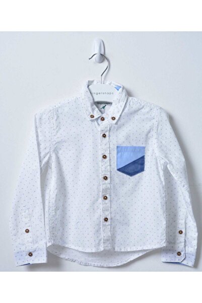 Gingersnaps قميص جينز بأكمام طويلة للأولاد