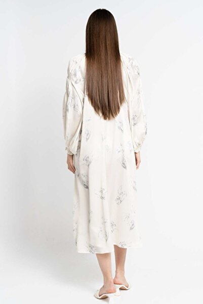 Nichii Women's Long Sleeve Printed Midi Dress