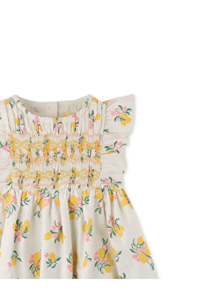 Gingersnaps Girls' Butterfly Print Lemon Dress
