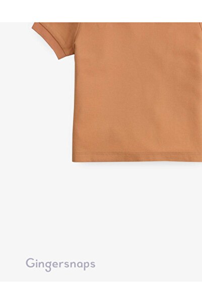 Gingersnaps Solid Color Boys' T-Shirt with Seven Openings and Neckline
