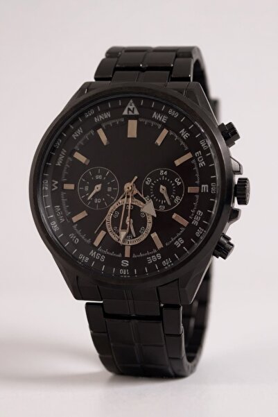 Eyiser Store Black Metal Strap Men's Wristwatch – Stylish Gift in Special Box