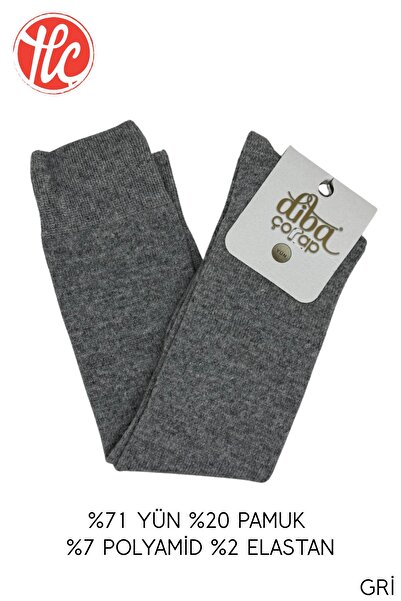 Diba 224 Kadın Diz Altı Yün Çorap
