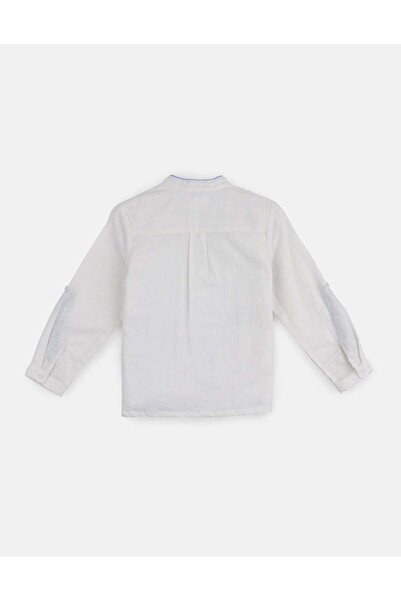 Gingersnaps Boys' Plain Shirt with Half Collar