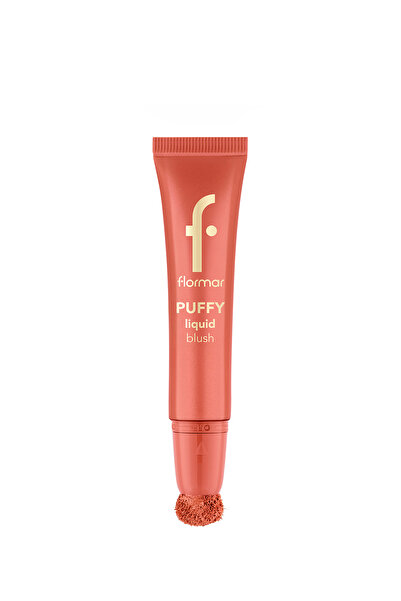 Flormar Puffy Nemlendirici Etkili&Parlak Bitişli Sünger Aplikatörlü Likit Allık-002Peachy Glow-8682536093880