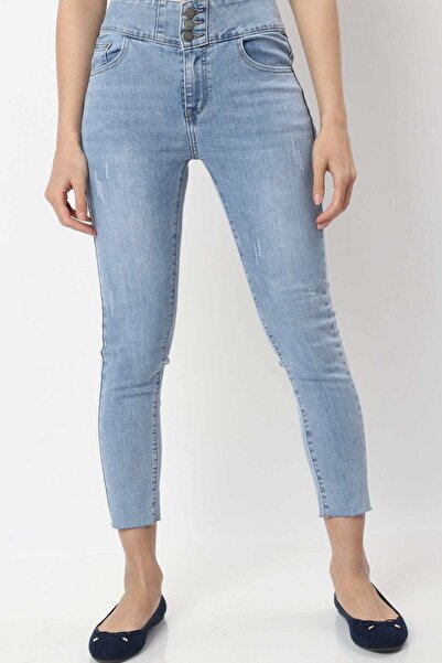 mica Solid High-Waisted Skinny Jeans