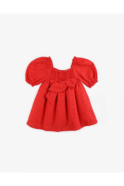 Gingersnaps Girls' Solid Baby Dress with Elastic Waistband