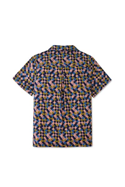 Gingersnaps Boys' Short Sleeve Checked Shirt with Front Buttons