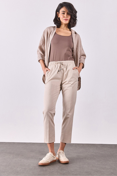 VENA Alian Elastic Waist Beach Παντελόνι - ΜΠΕΖ