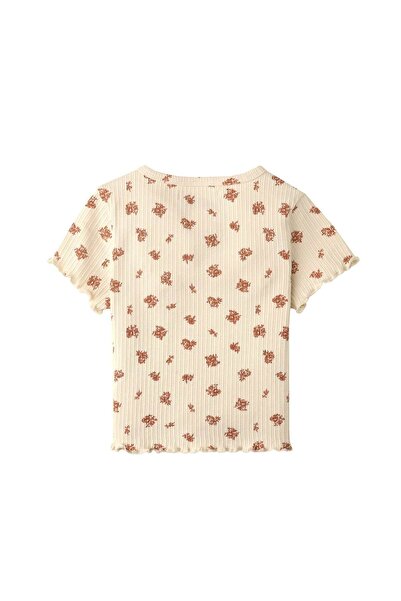 Gingersnaps Girls' Short Sleeve T-Shirt with Floral Design