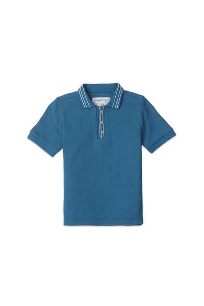 Gingersnaps Boys' Short Sleeve Polo T-Shirt with Front Buttons