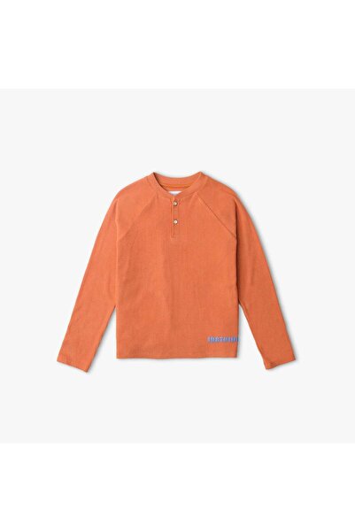 Gingersnaps تي شيرت مضلع بأكمام طويلة للأولاد