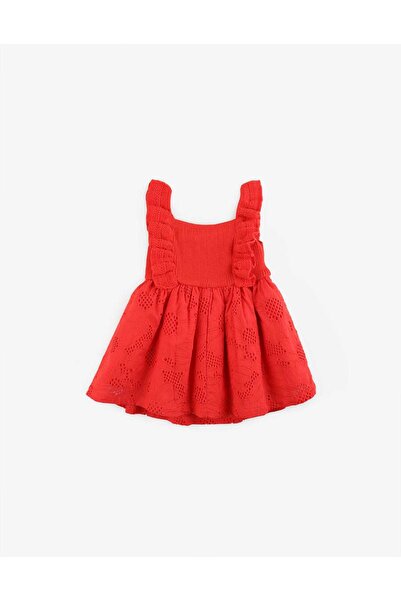Gingersnaps Solid Color Ruffled Dress for Girls