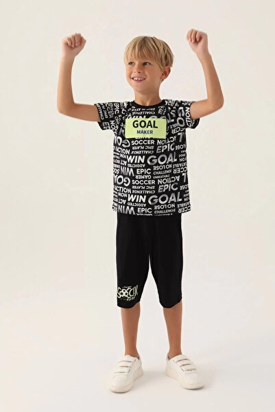 Rolypoly Boy's capri set - black