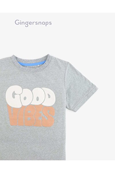 Gingersnaps Boys' Summer Short Sleeve T-Shirt with Round Neck and Print