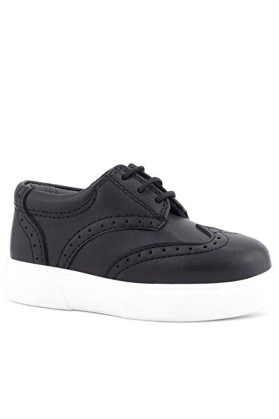 Rakerplus Pantofi clasici pentru copii Oxford cu talpă albă neagră