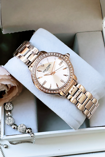 Tom Jones ساعة يد نسائية سوار هدية Wlg1428