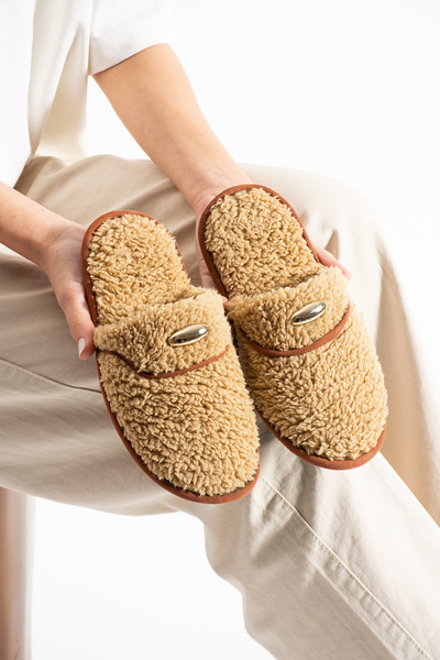 Moda Devrin Визон рушник Зимові капці Домашні капці