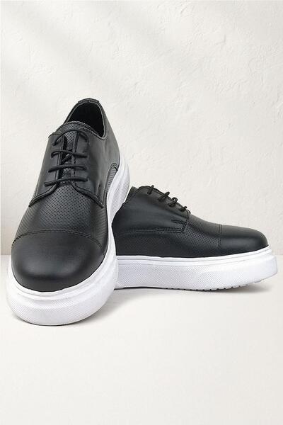 Rakerplus Siyah Yüksek Hafif Taban Çocuk Klasik Ayakkabı