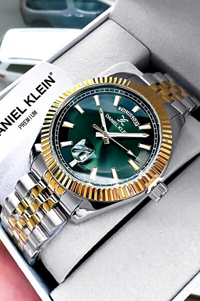 Daniel Klein Gift Original Men Wristwatch Waterproof Two Colors Steel Cord Gift Bracelet Dke2137C3