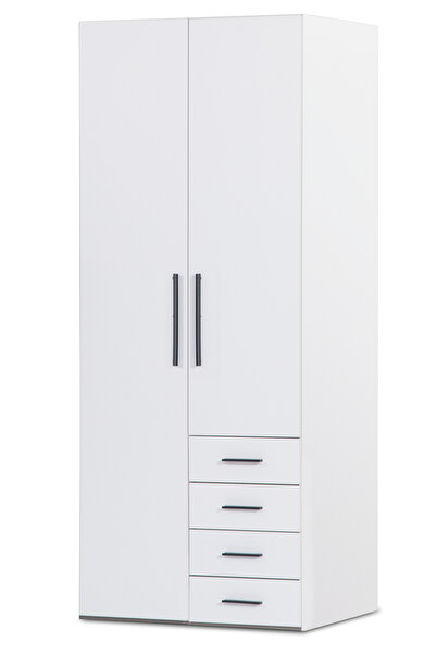 benim odam Atlas White 2 Kapılı Çekmeceli Dolap Genç / Çocuk Odası 206