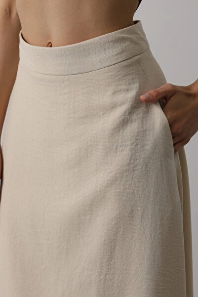 MODA Linen Skirt - Stone