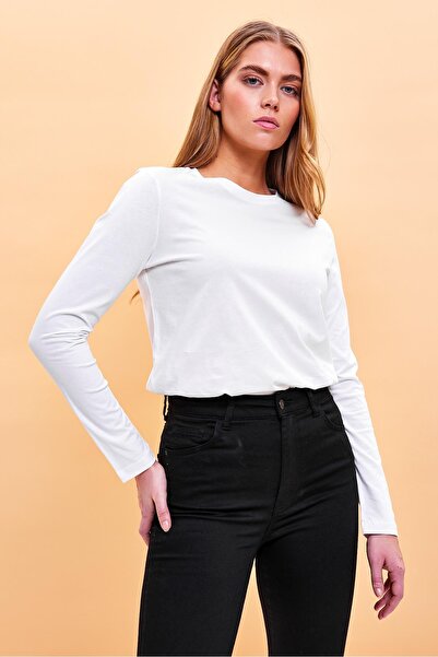 VENA Μπλουζάκι Gloria Crew Neck Regular Fit Basic-Λευκό