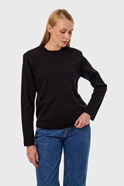 qanpaq Mecy - Black Women's Snap Padded Long Sleeve Basic