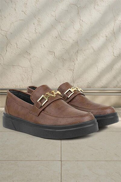 Rakerplus Tan Buckle Loafer Children's Classic Shoes