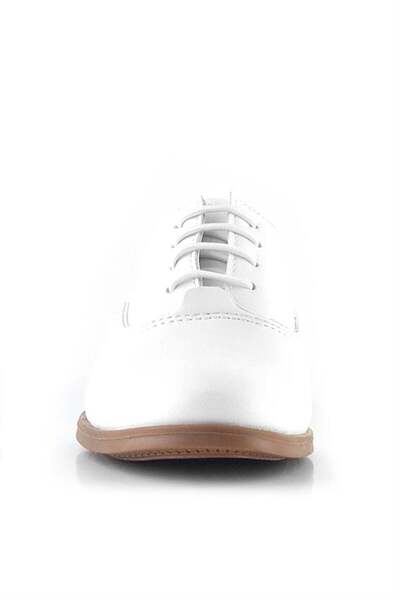 Rakerplus Tuxedo White Skin Laced Children's Classic Shoes