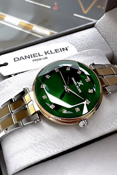 Daniel Klein Kadın Kol Saati 3 Atm Su Geçirmez Gold Renk Çelik Kordon + Bileklik Elg581