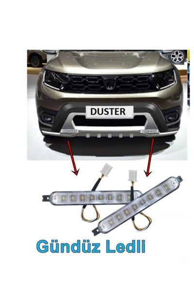 Otolaria Dacia Duster Ön Arka Koruma Difüzör Seti 2019-2023 Uyumlu