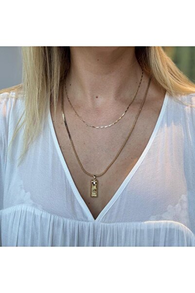 MODA 14k Külçe Altın Kolye Ucu 20mm