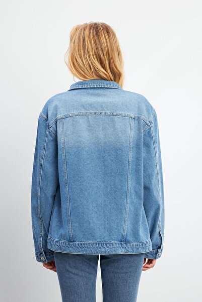 VENA Jachetă Maya Vintage Med Blue Jean-Vintage Med Blue