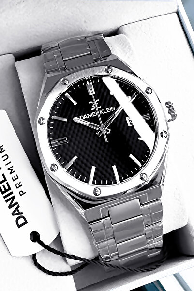 Daniel Klein Men's Silver Color 3 Atm Waterproof Wrist Watch with Steel Band Bracelet - Dfndkh4575C4