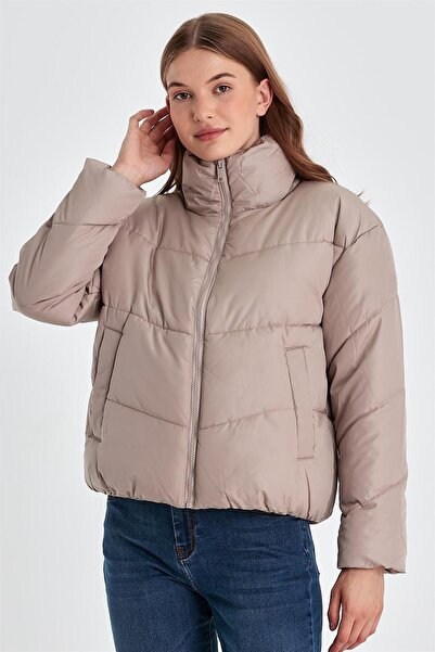 VENA Lucia Puffer Jacket - Beige