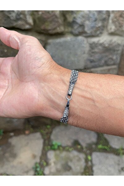 KAZZAZE Kazaziye El Örgüsü Gümüş Bileklik Bıl2013