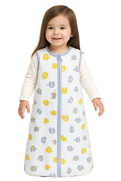 Sitilin Baby Single Layer Sleeping Bag 100% Natural Cotton Fabric Special Fabric Unisex 0.5 Tog STL6429