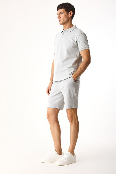 VENA Шорти в смужку Alfred Gofre - Сірі в смужку