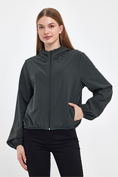 VENA Mary Kapüşonλη Παρασκευή Μπουφάν - Χακί