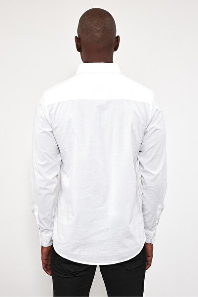 VENA Сорочка Austin Slim Fit з габардину - біла