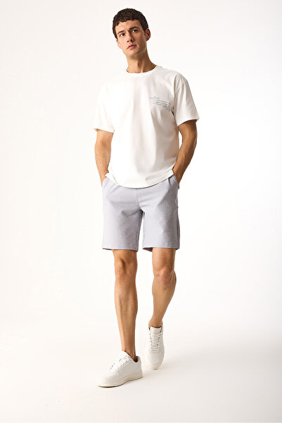VENA Alfred Gofre Shorts-Ice Gray