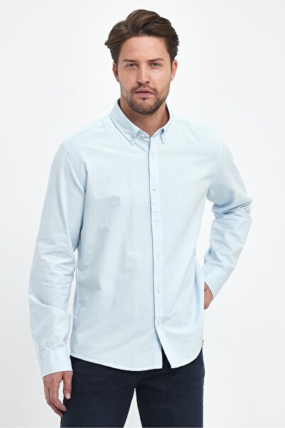 VENA Ανδρικό πουκάμισο Oxford Regular Fit - Μπλε