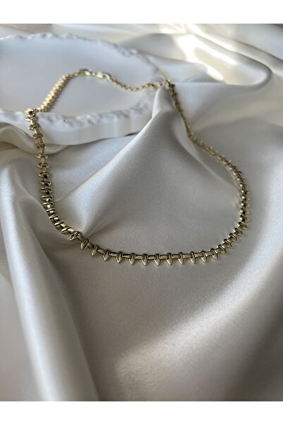 Tasarım 14K Altın Kaplama Kadın Çivi Model Vip Kolye