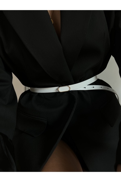 Fiori Curea subțire cu cataramă aurie ovală importată, centură pentru pantaloni, centură pentru cămașă, centură pentru jachetă