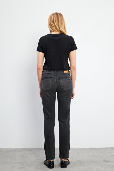 VENA Παντελόνι Petra Black Boyfriend Jean-Μαύρο