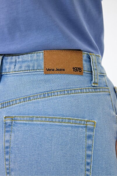 VENA Pantaloni Wanda Sky Blue Wide Leg Jean-Sky Blue