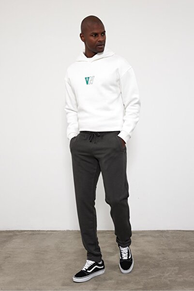 VENA Βαμβακερό παντελόνι Karl Regular Fit - Ανθρακί